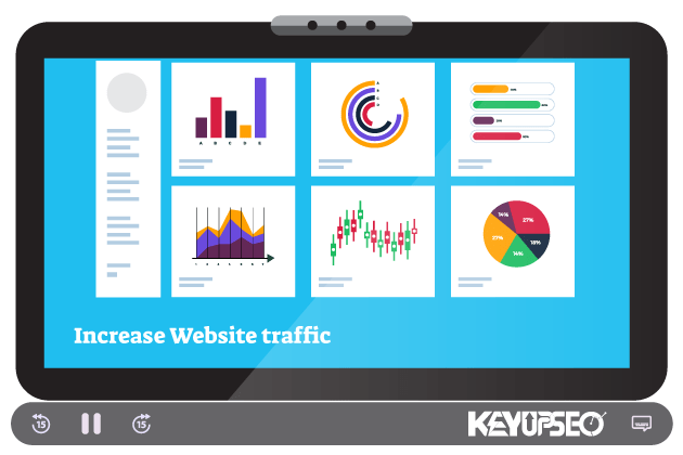 Increase site visits traffic through the KeyUpSeo system